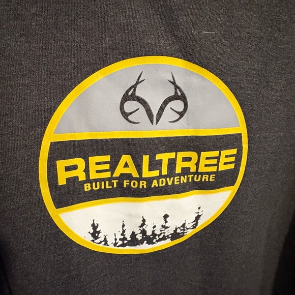 NWOT- Realtree “Built for Adventure” men’s hoodie, color is gray, size xl - Picture 2 of 5